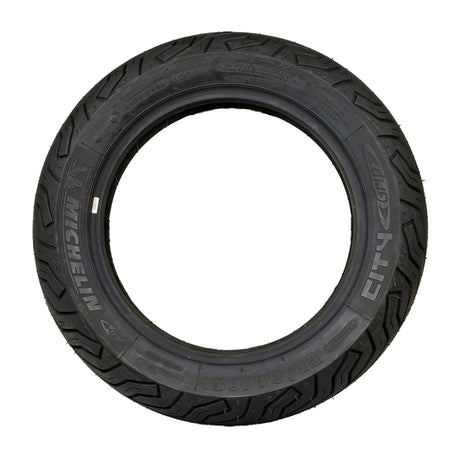 Michelin 130/70-12 City Grip Reinforced Scooter Tire, showcasing deep tread patterns for enhanced handling and durability, designed for large-displacement touring scooters.