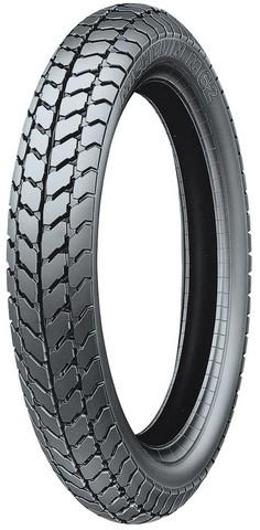 Close-up of the Michelin 3.00-17 M62 Gazelle Scooter & Moped Tire, showcasing its deep tread pattern designed for enhanced longevity and precise steering.