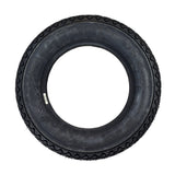 Michelin 3.50-10 S83 Retro Scooter Tire, a black tire featuring classic Euro-scooter design, showcasing modern materials and durability.