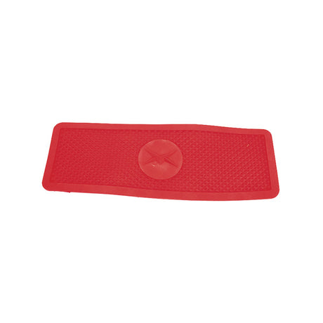 Red Rubber Middle Floor Deck Insert for the Motovox MVS10, featuring a red mat with a central star design, fits securely within the scooter deck.