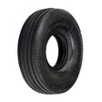 4.10/3.50-4 Mini BMX Tire with K353 Sawtooth Tread, featuring a close-up of the tire's sawtooth tread pattern, commonly used on mini BMX bikes, scooters, go-karts, and mini ATVs.