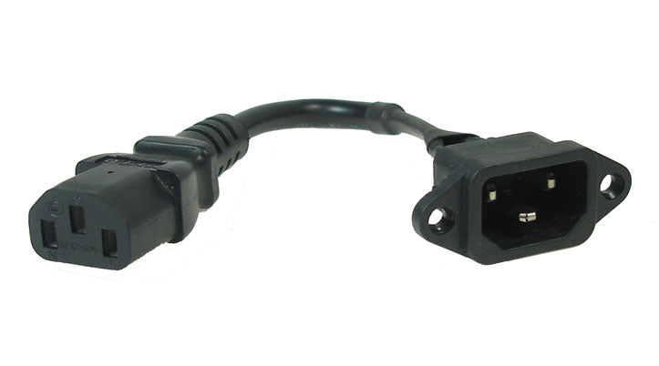 Modified 3-Pin to 3-Pin Adapter featuring a black cable with a 3-pin connector, designed to convert electric bicycle battery chargers.