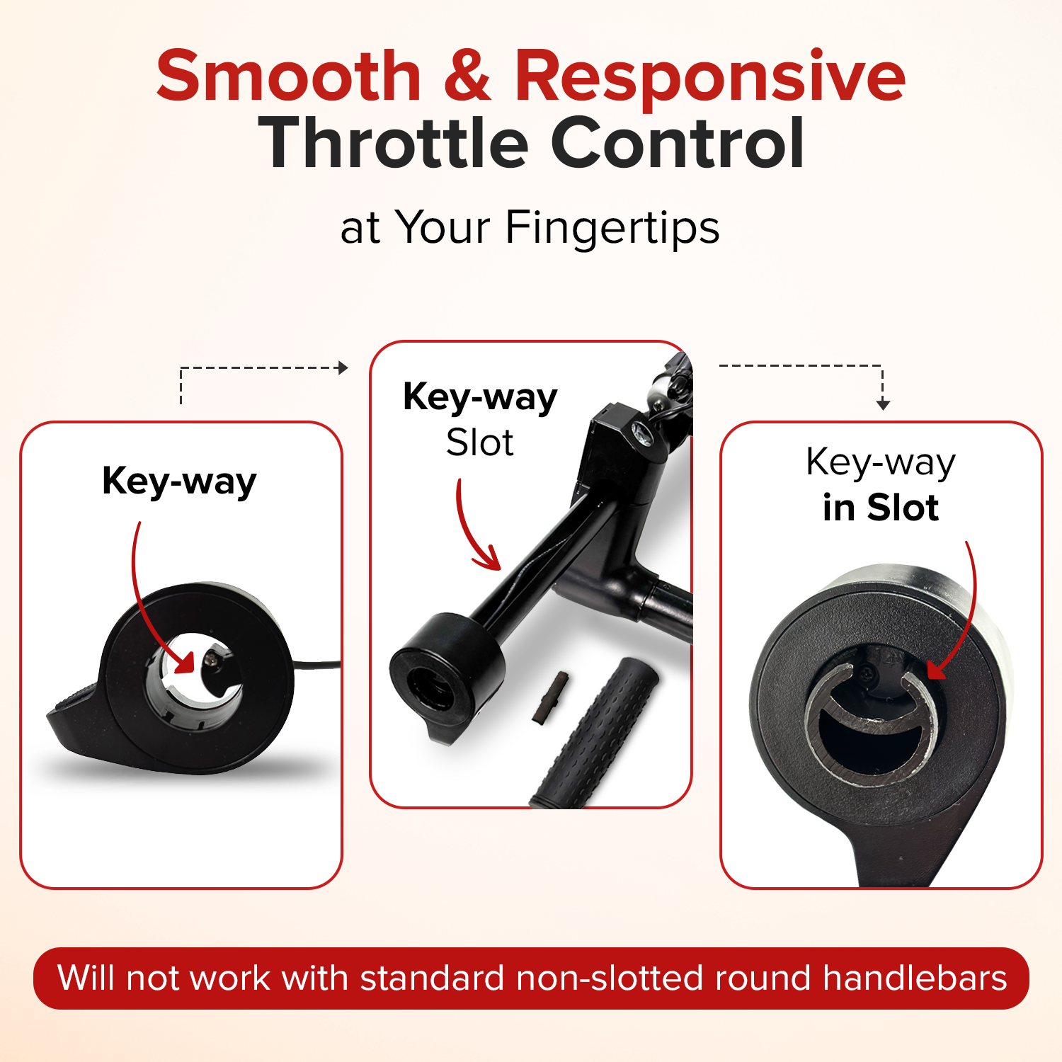 3-Wire Thumb Throttle for Hover-1 Alpha Folding Electric Scooters