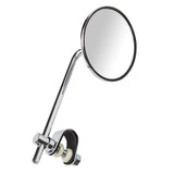 Moped Style Handlebar Mirror by Sunlite, featuring a sleek design with a sturdy metal pole and a rounded mirror, ideal for enhancing visibility on bikes and scooters.