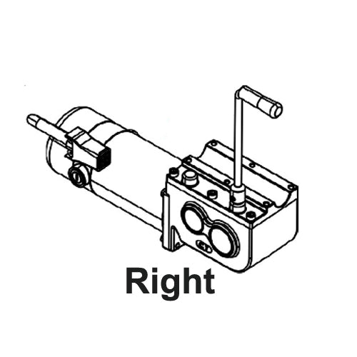 Drive Motor Assembly for the ActiveCare Catalina and Intrepid Power Chairs, illustrated in a detailed mechanical sketch depicting the motor's intricate design components and structure.