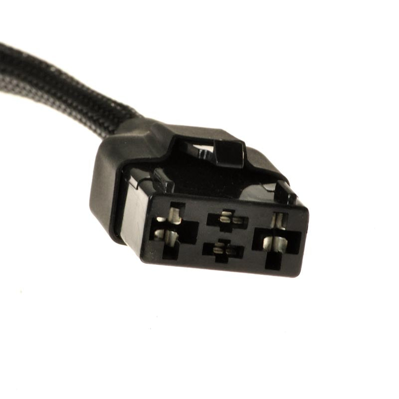 Left Motor Assembly (ES712106009-02) for Quantum Q6000Z & Q6000Z HD Power Chairs, featuring a close-up of a black wire with a black connector for precise and reliable motor replacement.