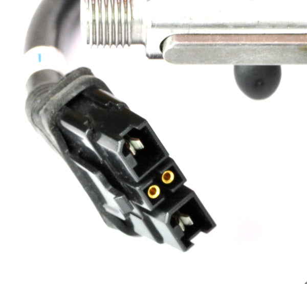 Close-up of the Motor Assembly with Gearbox for the Invacare Pronto M41 with SureStep (Left Side), showcasing a black cable and connector, essential for power chair functionality.