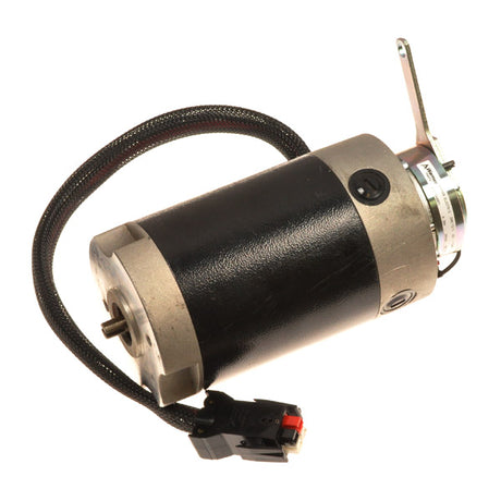 Motor (10175-1) & Brake Assembly for the Pride Maxima (SC900/SC940) features a black and silver electric motor, essential for both 3-wheel and 4-wheel versions of the mobility scooter.