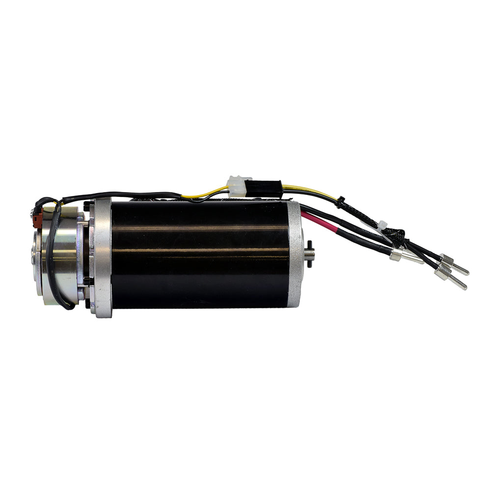 Motor (AA250002047) & Brake Assembly with Power Connector for the Go-Go Elite Traveller (SC40E/SC44E) & Ultra X (SC40X/SC44X) Mobility Scooters, featuring a black and silver electric motor with visible wires.