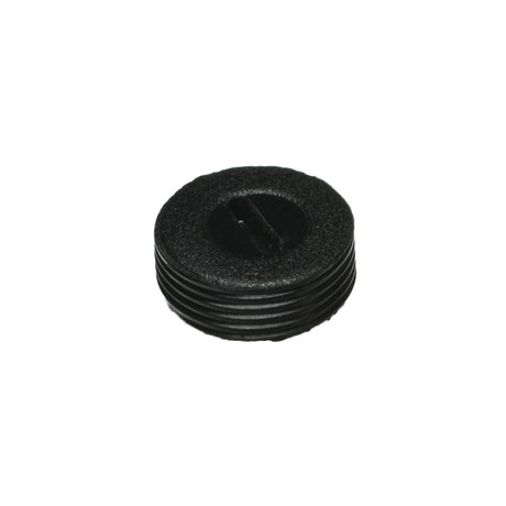 Motor Brush Cap for the Pride Victory 10 (SC710) mobility scooter, featuring a black plastic design with a central hole, ideal as an affordable replacement part from Monster Scooter Parts.