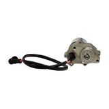 12 Volt Electric Starter Motor for 50cc - 150cc ATV & Dirt Bike Engines with 2 Mounting Holes, shown in close-up, highlighting the motor's compact design and visible wiring.