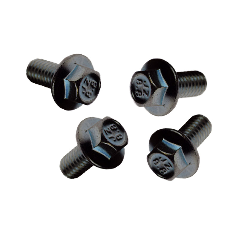 Mounting Bolt Set for the Plastic Shroud Pull Start Baja Mini Bike MB200, featuring four hexagon head bolts, specifically designed for the MB200 and MB165 models, shown in a detailed close-up.