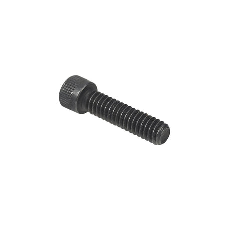 Rim Bolt for Jazzy & Quantum Power Chairs: A close-up of a black zinc-finished, 1/4-20x1.0 Allen-head bolt with a nut, used to secure wheel assemblies on various Jazzy and Quantum models.