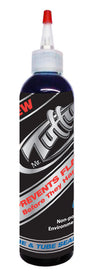 Mr Tuffy Tire and Tube Sealant - 8 oz Bottle, shown as a black and red can with silver text, providing long-lasting tire puncture sealing without clogging or drying out.