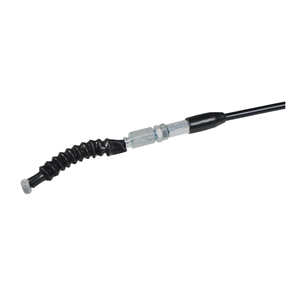 121 Throttle Cable for 150cc - 250cc Kandi & Roketa Go-Karts & Dune Buggies, featuring a close-up of the black and silver cable with attached noodle, rubber boot, and nuts.