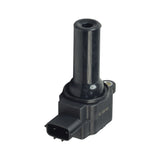 Direct Ignition Coil for 2-Stroke and 4-Stroke Engines, featuring a black cylinder and cap, designed for enhanced spark precision and performance. Includes coil assembly, bracket, and fasteners.