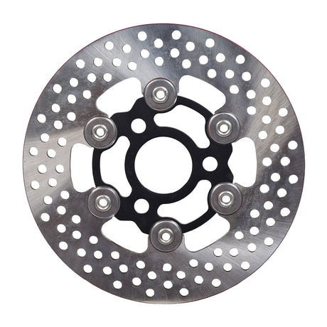 Floated 200 mm Brake Disc for 50cc Yamaha Scooters, featuring a circular metal disc with multiple holes, ideal for upgrading braking performance on Genuine Buddy 50 and Yamaha Jog scooters.