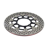 260 mm Floated Brake Disc for Yamaha Zuma 125 Scooter, showcasing a circular metal design with multiple holes, enhancing braking performance through its lightweight aluminum center hub and heat-resistant steel disk.