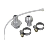 Oil Decompression Tube for 50cc, 125cc, and 150cc GY6 Engines, featuring a close-up of the metal hose clamp with a nut and screw, essential for releasing excess crank case pressure.