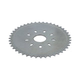 9-Hole Sprocket for 48cc - 80cc 2-Stroke Bicycle Engine Kits, featuring a silver gear with 44 teeth and a 36 mm center hole, designed for gasoline bike conversions.