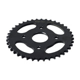 #40/41/420 Chain - 40 Tooth Rear Sprocket for Mini Bikes, circular metal gear with a 1-9/16 center hole and four 5/16 mounting holes.