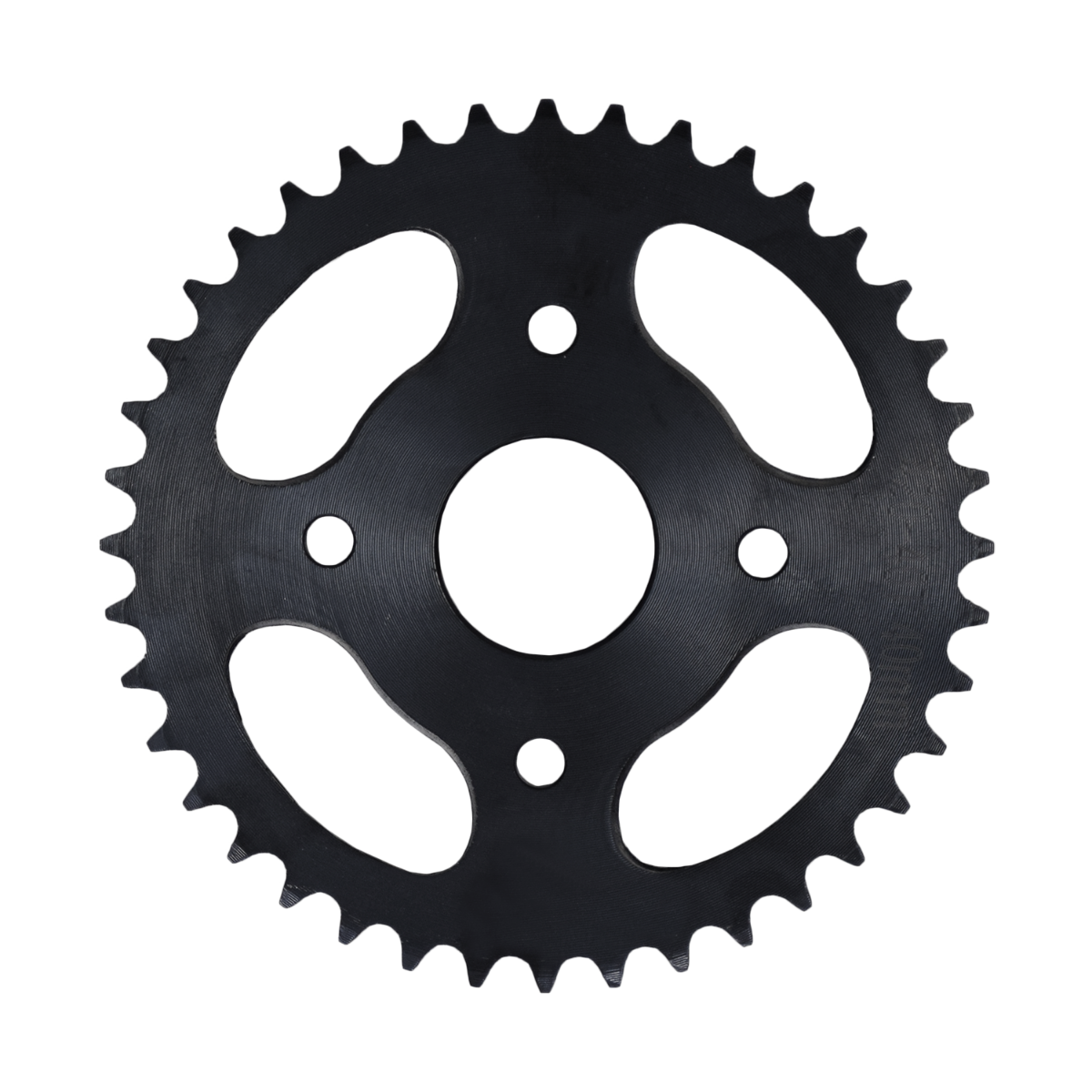 #40/41/420 Chain - 40 Tooth Rear Sprocket for Mini Bikes, featuring a circular gear design with a central hole and four mounting holes.