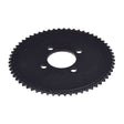 #35 Chain - 60 & 72 Tooth Sprockets for Go-Karts, featuring a black gear with a central hole and intricate teeth design, ideal for retrofitting various go-kart models and custom powersports projects.