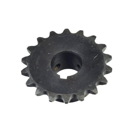 #35 Chain - 18 Tooth Jackshaft Sprocket Gear with a 3/4 Bore for Go-Karts & Mini Bikes, showing a black metal gear with a central hole and teeth around its circumference.