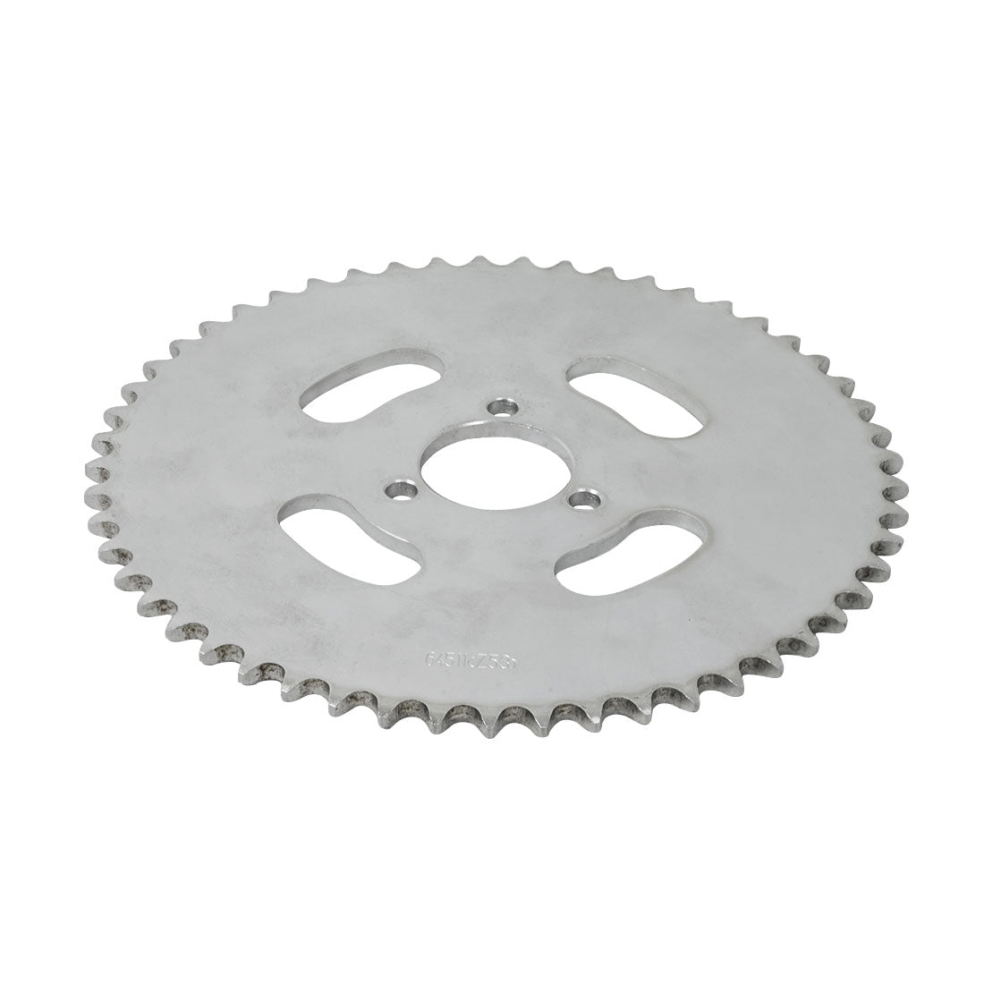 40 Chain 53 Tooth Rear Sprocket for Coleman RB200 & Monster Moto / Mega Moto MM-B212 Mini Bikes, featuring a silver gear with multiple holes and precise metal craftsmanship.