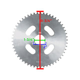 40 Chain 53 Tooth Rear Sprocket for Coleman RB200 & Monster Moto / Mega Moto MM-B212 Mini Bikes; circular metal gear with intricate teeth.