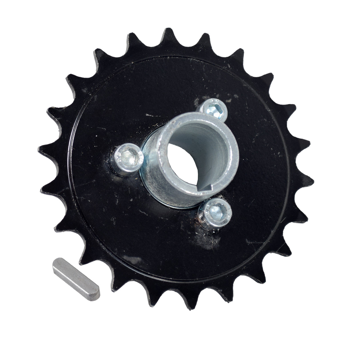 1/2 Chain 22 Tooth Sprocket with Hub & Hardware for the Pulse ATV Quad Ride-On, showcasing a close-up of the sprocket's teeth and attached hardware components.