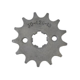 13 Tooth 428 Chain Sprocket for TaoTao ATK125A, GK110, & Jeep Auto Go-Karts, showing a close-up of a metal gear with a circular center and visible teeth.