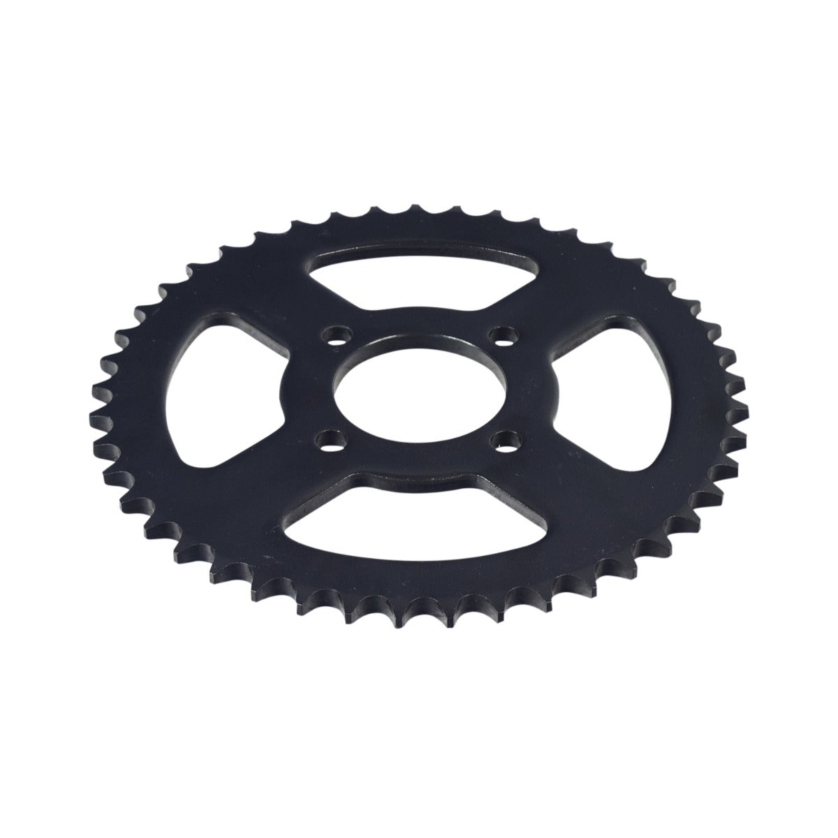 428 Chain 45 Tooth Sprocket for Coleman AT125-EX & AT125-UT ATVs, featuring a central hole and multiple mounting points, displayed against a plain background.