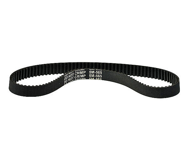 565-5M/15 Drive Belt: A black belt featuring white text, designed for use in various electric scooters.