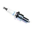 BKR6E-S Spark Plug, shown in close-up, designed for small gasoline engines, featuring a threaded metal body and a terminal nut on top.