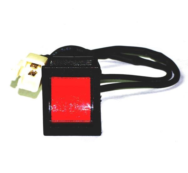 Normal/Training Mode Switch for Minimoto Go Kart, featuring a close-up of the switch's design and accompanying cable.