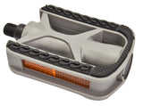 Non-Slip Rubber Gray Pedals from Sunlite, designed for bikes and scooters, featuring a durable grey and black surface with textured, non-slip rubber for enhanced safety and grip.