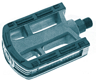 Close-up of Non-Slip Rubber Gray Pedals with textured surface, designed for secure footing on bikes and scooters, highlighting their practical, durable construction.