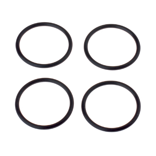 O-Ring Set for Honda Elite 125 (CH125) and Elite 150 (CH150) shown as a group of four black round gaskets, suitable for various applications including water inlet and intake carburetor holder.