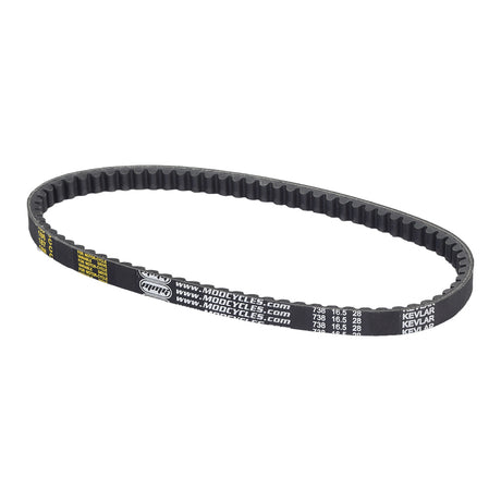 738-16.5-28 Gates Powerlink Scooter CVT Belt featuring a black design with white text.