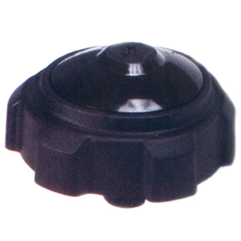 Oil Cap for Polaris Snowmobiles (1997-2008), featuring a black plastic build with a round top, essential for maintaining your snowmobile's performance by replacing worn-out oil caps.