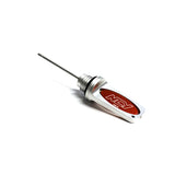 Oil Dipstick for the Honda PCX, featuring a sleek silver and red design with a close-up view highlighting its detailed craftsmanship and quality finish by NCY, a top aftermarket brand.