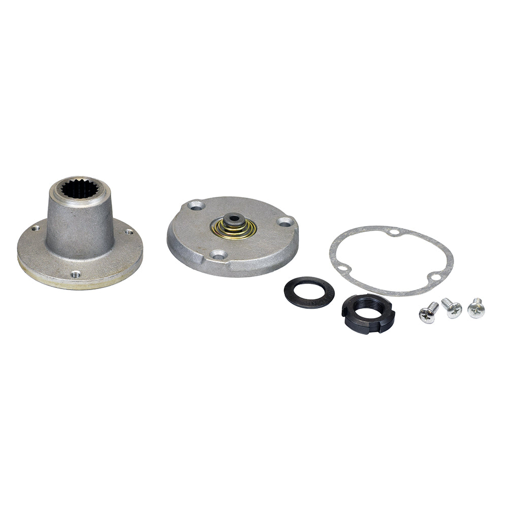 Oil Pump Assembly for the Baja Dirt Runner 150 (DR150) featuring various metal parts, including a round metal object with a ring and a metal gasket.