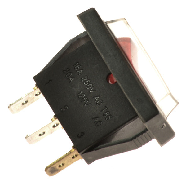 On-Off Switch for the eZip Nano and Nano Carver electric scooters, featuring a rectangular design with a red indicator light and visible numeric markings.