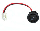 On/Off Switch - Standard for electric scooters, featuring a close-up of the switch with attached red and black wires, compatible with X-Treme X-360 and similar models.