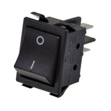 On/Off Switch for electric scooters and e-bikes, featuring a black housing with a white button in the center, compatible with various scooter and tricycle models.