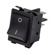 Electric Scooter Parts: On/Off Switch featuring a rectangular black button with a white circle, suitable for various electric scooter models like Schwinn, IZIP, GT, Mongoose, and Razor.