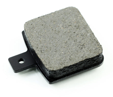 Organic Brake Pad for Arctic Cat Snowmobiles (1993-2008), featuring a close-up of its black and grey rectangular structure, designed for lightweight, dependable performance and resistance to shock and vibration.