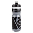 Origin8 Pro-Surge+ 600cc Insulated Water Bottle with a black label, shown as a close-up of the cylindrical plastic bottle, ideal for maintaining beverage temperatures.