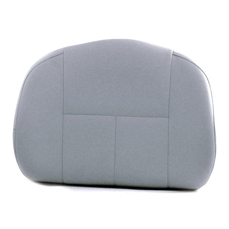 28 Gray Medium-Back Deluxe Contour Vinyl Seat Back for Pride Scooters, Jazzy, & Jet Power Chairs, featuring a sleek, contoured design with sturdy construction, perfect for enhancing comfort and support on mobility devices.